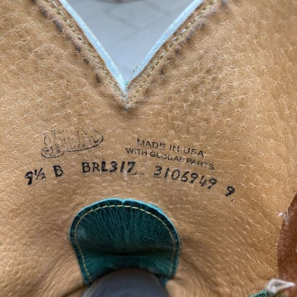 Justin women’s cowboy boots teal green size 9.5 - Picture 3 of 8